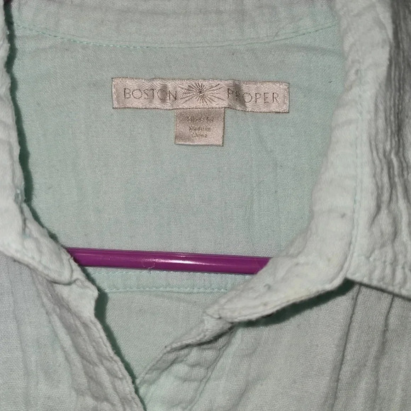 Boston Proper Button Up Shirt Medium - Picture 3 of 5
